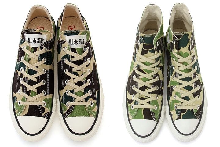 【国産】CONVERSE ALL STAR J 83CAMO OX/HI (コンバース オールスター J 83カモ OX/HI)