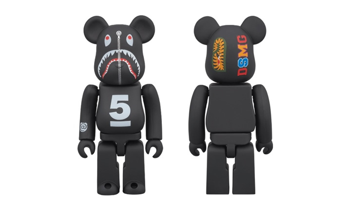 A BATHING APE x Dover Street Market Ginza 5th SHARK 100% BE@RBRICK (ア ベイシング エイプ ドーバーストリートマーケット ベアブリック)