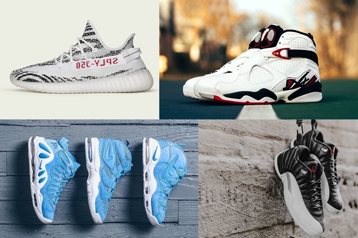 【まとめ】2/25発売の厳選スニーカー！(adidas Originals YEEZY 350 BOOST V2 “Zebra – White/Core Black/Red”)(NIKE AIR JORDAN 8 “Alternate”)(AIR JORDAN 12 LOW “Play Off”)(AIR MAX UPTEMPO AS QS “University Blue”)他