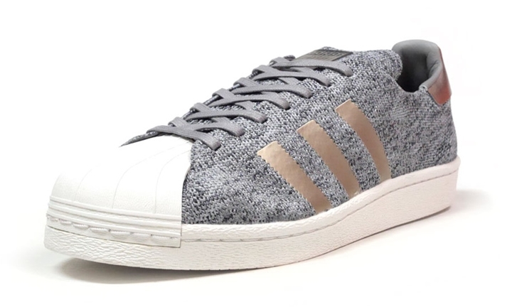 3/10発売！adidas Originals SUPERSTAR PRIMEKNIT "Grey/Champagne Gold" (アディダス オリジナルス スーパースター "グレー/シャンパン ゴールド") [BB8973]