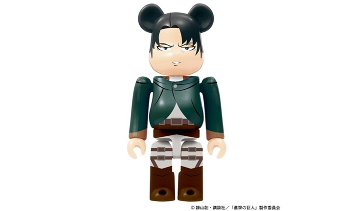 進撃の巨人 nanacoカード付 BE@RBRICK リヴァイが3/9から予約スタート！ (ベアブリック)