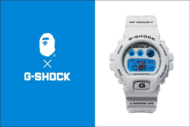 A BATHING APEからオリジナルカモ柄をバックライトとバンドにデザインしたG-SHOCK DW-6900が3/11から発売！ (ア ベイシング エイプ Gショック)