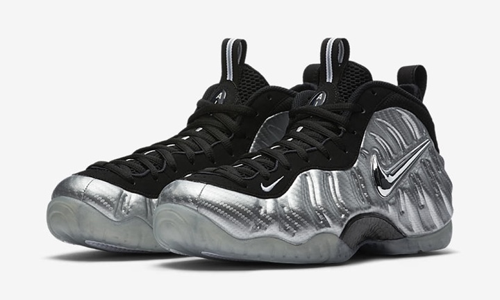 nike air foamposite pro silver