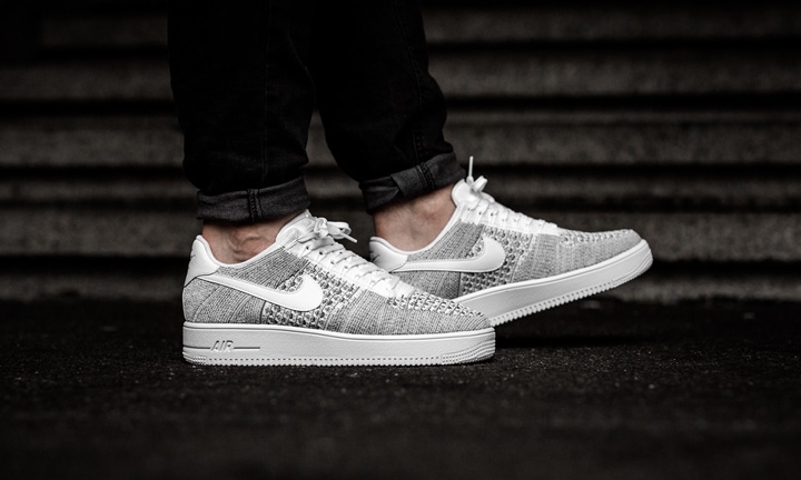 海外展開！ナイキ エア フォース 1 フライニット ロー “クール グレー” (NIKE AIR FORCE 1 FLYKNIT LOW “Cool Grey”) [817419-006]