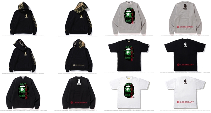 【速報】A BATHING APE × 映画「キングコング：髑髏島の巨神」コラボアイテムが国内3/18発売！ (ア ベイシング エイプ kingkong)