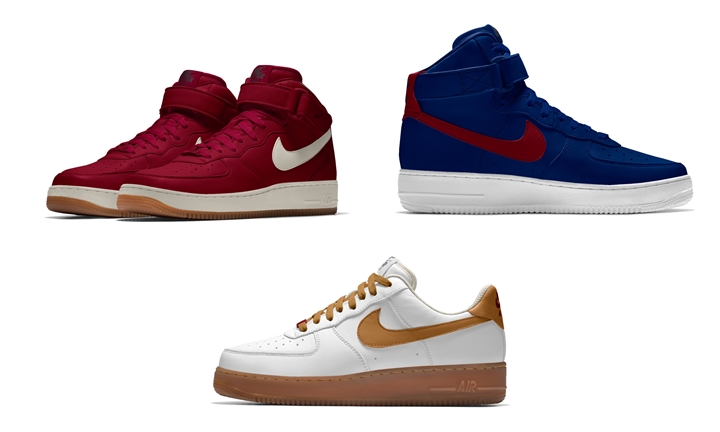 ガムソールが選択可能！NIKE iD AIR FORCE 1 LOW/MID/HIGH (ナイキ エア フォース 1 ロー ミッド ハイ