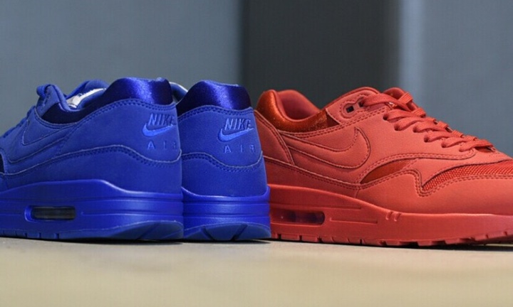 atmos/Sports Lab by atmos 流通限定！3/17発売！ナイキ エア マックス 1 プレミアム "ブルー/レッド" (NIKE AIR MAX 1 PREMIUM "Blue/Red") [875844-400,600]