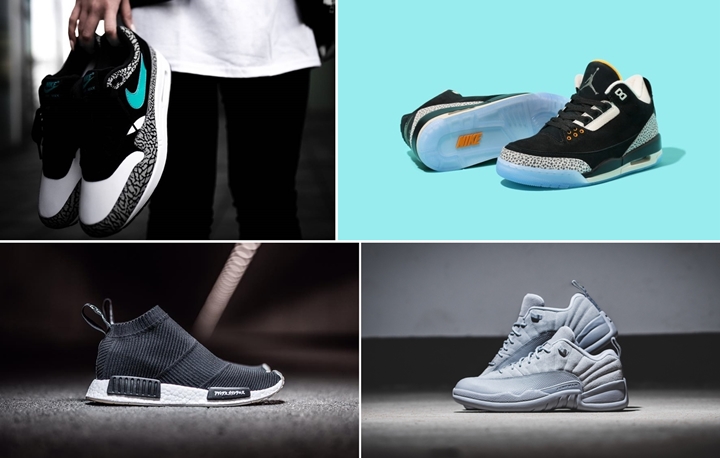 【まとめ】3/18発売の厳選スニーカー！(NIKE AIR MAX 1 & AIR JORDAN 3 “atmos Elephant MAX PACK”)(UNITED ARROWS & SONS x adidas Originals NMD_CS1 PK)(AIR JORDAN 12 LOW “Wolf Grey”)他