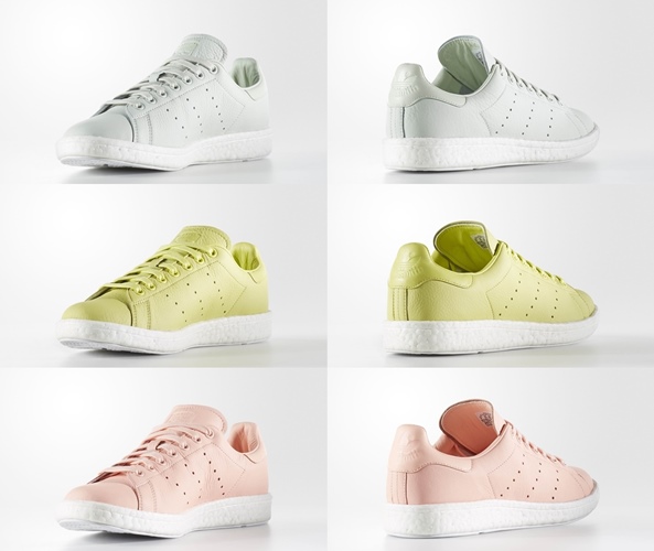 アディダス オリジナルス スタンスミス ブースト 3カラー (adidas Originals STAN SMITH BOOST "Haze Coral/Linen Green/White") [BY2910][BA7435,6]