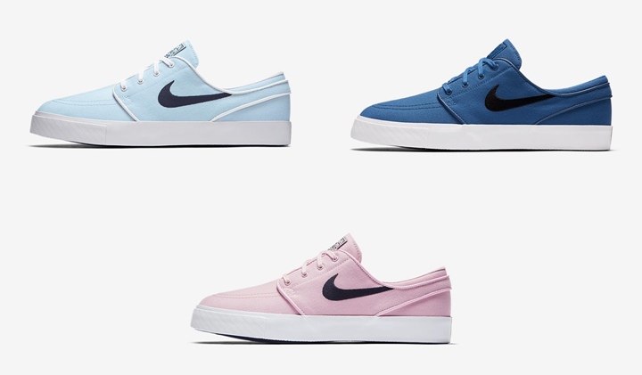 ナイキ SB ズーム ステファン ジャノスキー キャンバス 3カラー (NIKE ZOOM STEFAN JANOSKI CANVAS “White/Industrial Blue/Prism Pink”) [615957-141,442,641]