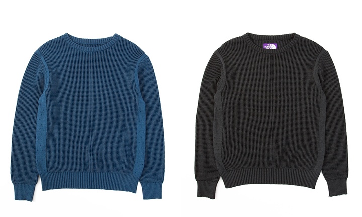 裏側にCOOLMAXを使用したザ・ノースフェイス パープル レーベル "クルー ネック セーター" 2017 S/S (THE NORTH FACE PURPLE LABEL “Crew Neck Sweater")