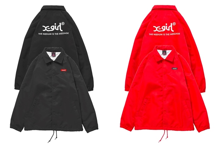 web限定！メンズライクなビッグサイズのX-girl R LOGO COACH JACKETが3/24発売！ (エックスガール ロゴ コーチ ジャケット)