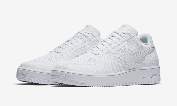 ナイキ エア フォース 1 ウルトラ フライニット ロー “トリプル ホワイト” (NIKE AIR FORCE 1 ULTRA FLYKNIT LOW “Triple White”) [817419-101]