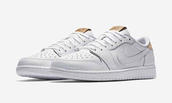 ナイキ エア ジョーダン 1 ロー OG プレミアム “ホワイト/バケッタ タン” (NIKE AIR JORDAN 1 LOW OG PREMIUM “White/Vachetta Tan”) [905136-100]