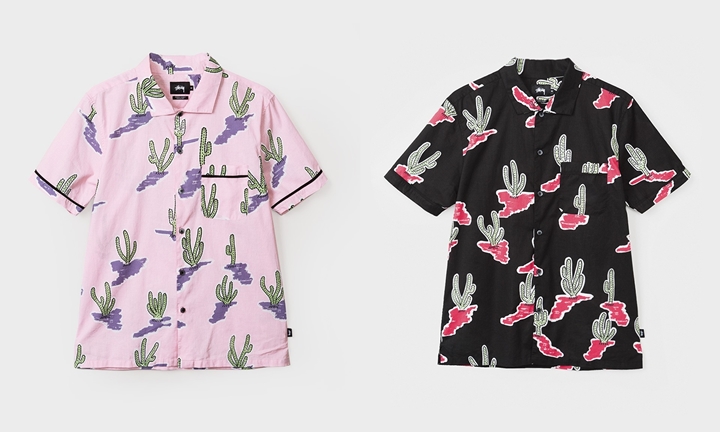 STUSSYから薄手のコットンバチスト地に今季を代表するサボテンのグラフィックを総柄プリントした「Cactus Shirt – カクタスシャツ」が発売中！ (ステューシー)