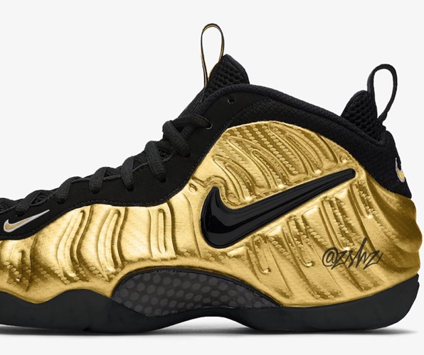 nike air foamposite pro metallic gold