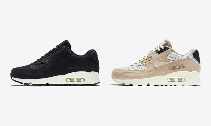 4/18発売！ナイキ ウィメンズ エア マックス 90 ピナクル 2カラー (NIKE WMNS AIR MAX 90 PINNACLE “Black/Mushroom”) [839612-006,200]