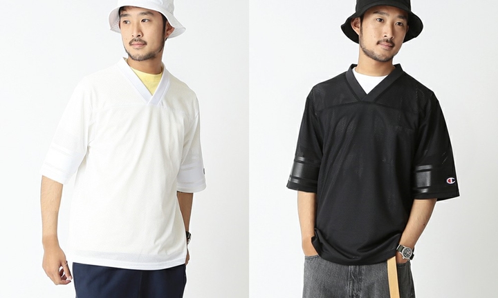 Champion × BEAMS 別注 メッシュ フットボールTEEが発売！ (チャンピオン ビームス)