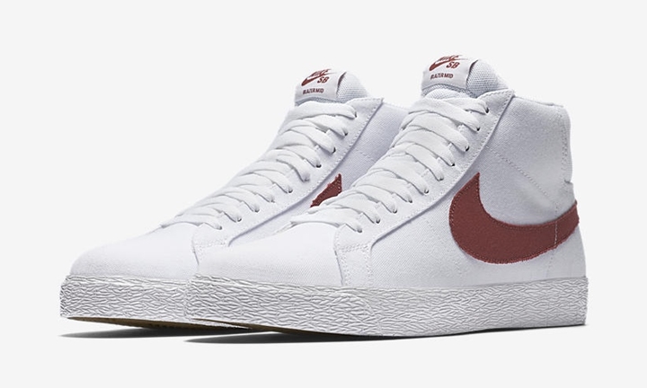 ナイキ SB ズーム ブレーザー ミッド キャンバス "ホワイト/シダー" (NIKE SB ZOOM BLAZER MID CANVAS "White/Cedar") [902662-169]