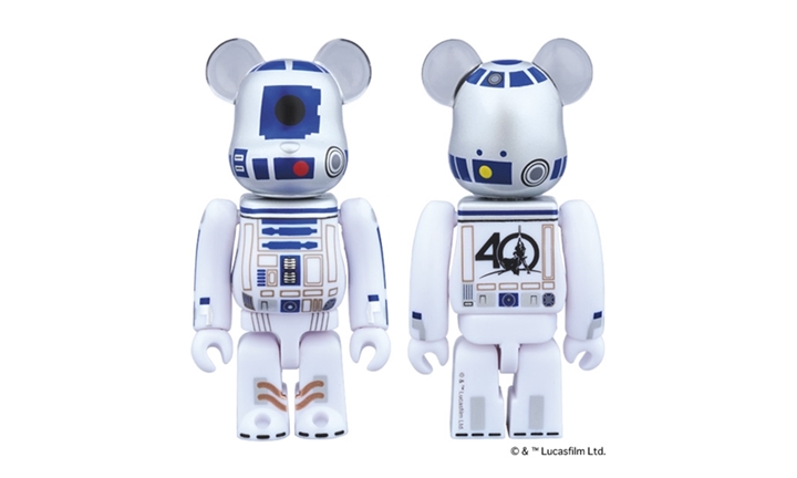 STAR WARS 40周年記念バージョンのR2-D2 BE@RBRICK 100%が4/29発売！ (ベアブリック スターウォーズ)