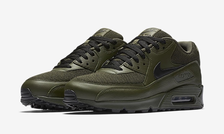 ナイキ エア マックス 90 エッセンシャル “カーゴ カーキ/ブラック” (NIKE AIR MAX 90 ESSENTIAL “Cargo Khaki/Black”) [537384-306]