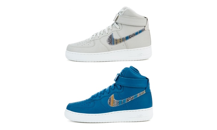 ナイキ エア フォース 1 ハイ 07 エレベート (NIKE AIR FORCE 1 HIGH 07 LV8 “Light Bone/Industrial Blue”) [806403-005,402]