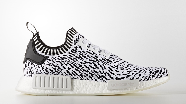 adidas Originals NMD_R1 PRIMEKNIT {PK} “White/Black” (アディダス オリジナルス エヌ エム ディー ランナー プライムニット “ホワイト/ブラック”) [BZ0219]