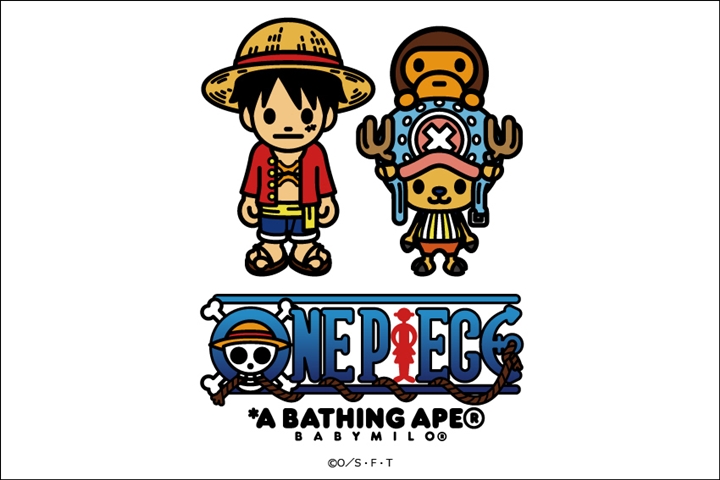 A BATHING APE × 尾田栄一郎原作の大人気アニメ「ONE PIECE(ワンピース)」とのコラボアイテムが5/3～先行発売！ (ア ベイシング エイプ)