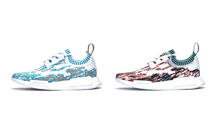 5/12発売！adidas Originals NMD_R1 PRIMEKNIT {PK} “Datamosh Pack” (アディダス オリジナルス エヌ エム ディー プライムニット “データモッシュ パック”) [BB6364,6365]