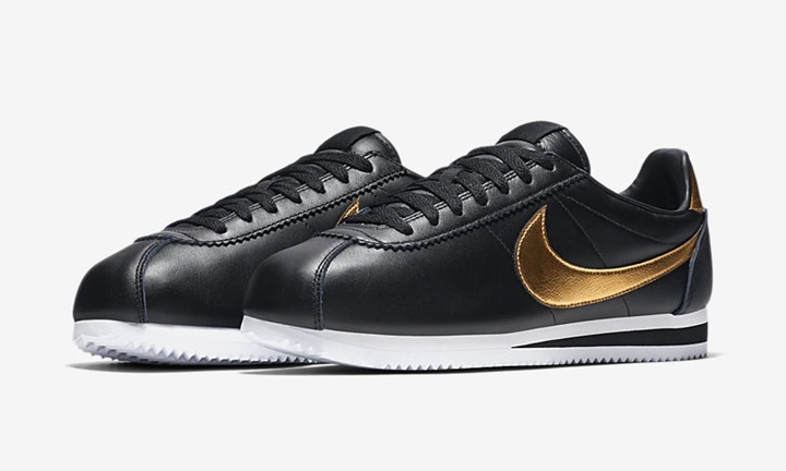 ナイキ クラシック コルテッツ プレミアム “ブラック/メタリック ゴールド” (NIKE CLASSIC CORTEZ PREMIUM “Black/Metallic Gold”) [902801-002]