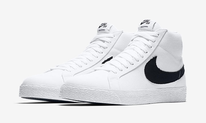 ナイキ SB ズーム ブレーザー ミッド キャンバス “ホワイト/ブラック” (NIKE SB ZOOM BLAZER MID CANVAS “White/Black”) [902662-149]