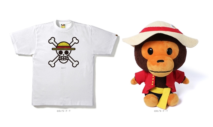 A BATHING APE x ONE PIECE コラボでBABY MILOがルフィに扮した ...