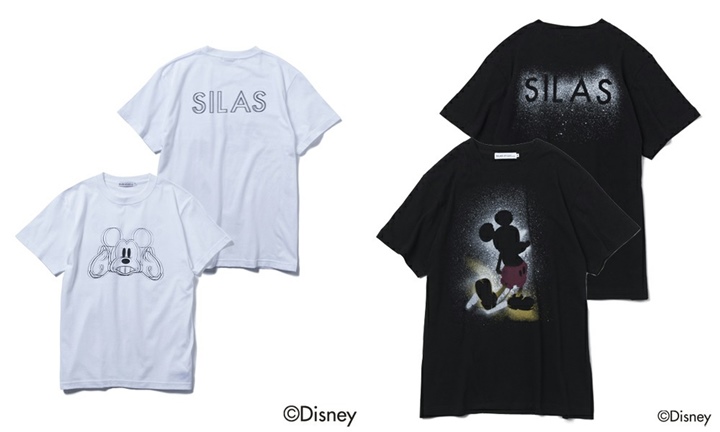 SILASからディズニー ミッキーマウスとのコラボ S/S プリントTEE 2型が6月下旬発売！ (サイラス Disney MICKEY MOUSE)