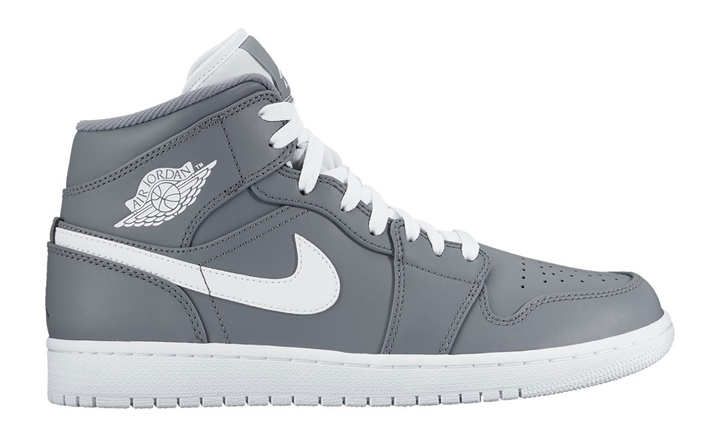 2017年 秋モデル！ナイキ エア ジョーダン 1 ミッド “クール グレー” (NIKE AIR JORDAN 1 MID “Cool Grey” 2017 Fall) [554724-036]