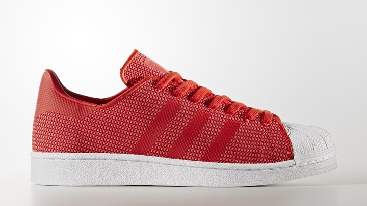 メッシュを装備したadidas Originals SUPERSTAR “Red” (アディダス オリジナルス スーパースター "レッド") [BY8711]