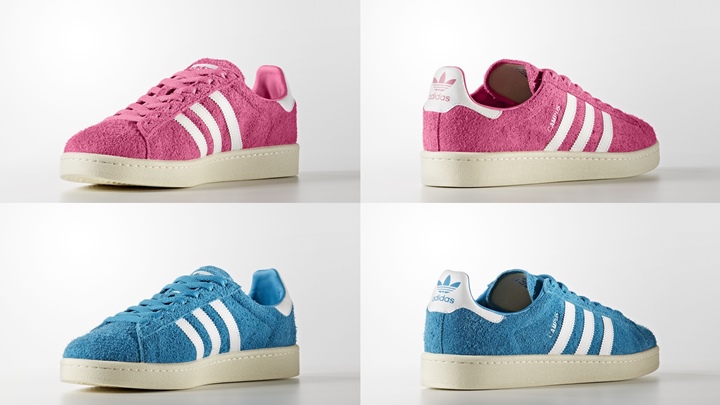 モフモフなadidas Originals CAMPUS “Pink/Blue” (アディダス オリジナルス キャンパス “ピンク/ブルー”) [BZ0069,0070]