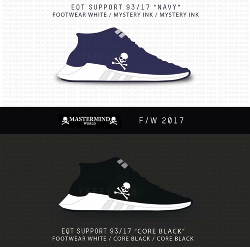 mastermind WORLD × adidas Originals EQT SUPPORT 93/17 (マスターマインド ワールド アディダス オリジナルス エキップメント サポート 93/17)