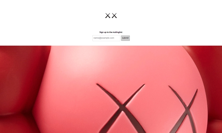 KAWS COMPANION "BLUSH"がKAWSONE.comにて登場 (カウズ コンパニオン ブラッシュ)