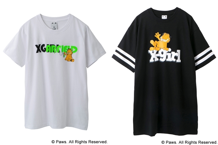 初コラボ！X-girl × GARFIELD TEE 2型が6/2発売 (エックスガール ガーフィールド)