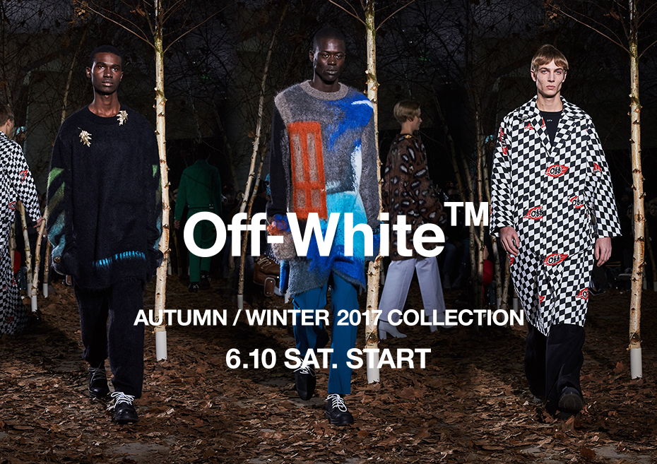 OFF-WHITE C/O VIRGIL ABLOH 2017 F/W コレクションが6/10発売 (オフホワイト)