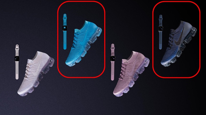 【2カラー再入荷】Apple Watch × NIKE AIR VAPORMAX FLYKNIT “Day to Night” (アップル ウォッチ ナイキ エア ヴェイパーマックス フライニット “デイ トゥ ナイト”) [AP0176-410,440]