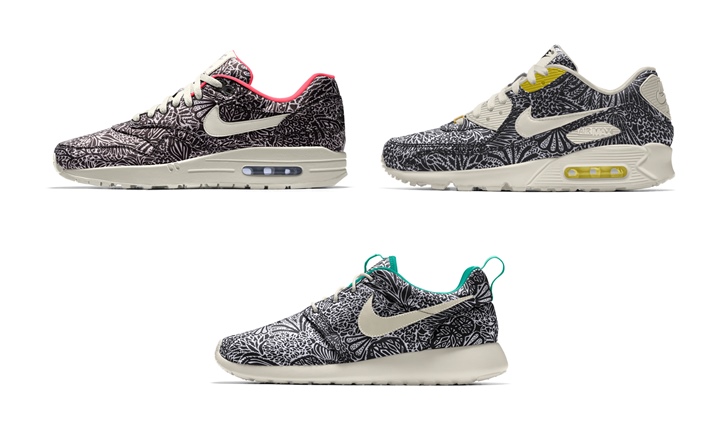 リバティグラフィックが選択可能！NIKE iD WMNS AIR MAX 1/90 PREMIUM & ROSHE ONE PREMIUM (ナイキ ウィメンズ エア マックス 1/90 プレミアム & ローシ ワン プレミアム)