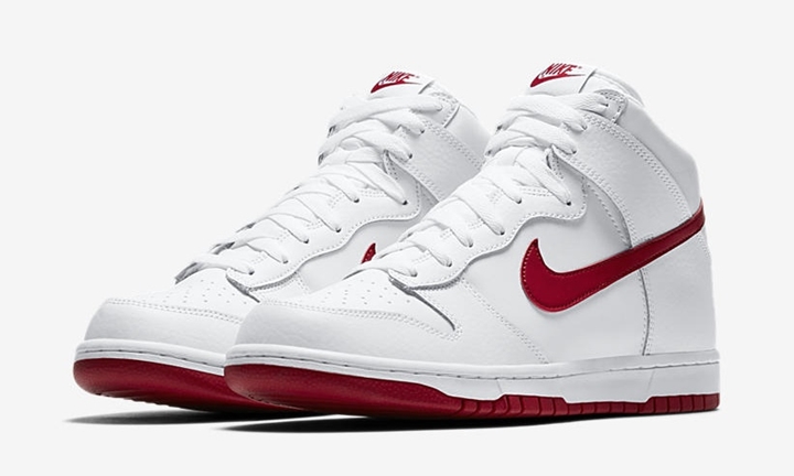 NIKE DUNK HIGH “White/Gym Red” (ナイキ ダンク ハイ "ホワイト/ジム レッド") [904233-102]