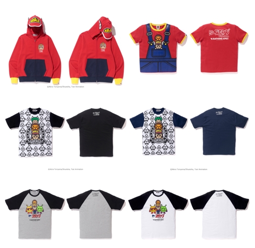 A BATHING APE x Dr. スランプ アラレちゃん コラボが6/17発売 (ア ベイシング エイプ)