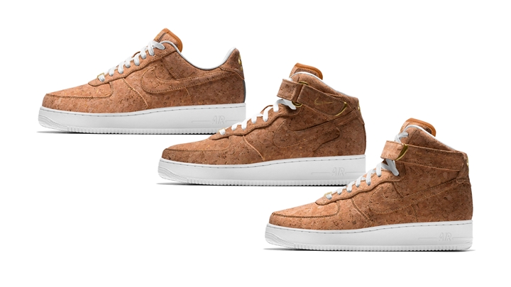 メタリックゴールドコルクを選択可能！NIKE iD AIR FORCE 1 PREMIUM QS LOW/MID/HIGH (ナイキ エア フォース 1 プレミアム QS ロー/ミッド/ハイ)