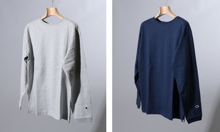 EDIFICE × Champion 17 A/W 別注第1弾！SEMI-CREWNECK LS TEE 6カラーが8月上旬発売！ (エディフィス チャンピオン)