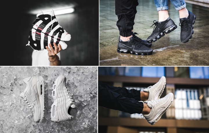 【まとめ】6/29発売のNIKE厳選スニーカー！(AIR MORE UPTEMPO “White/Black”)(AIR VAPORMAX FLYKNIT “Black/Anthracite”)(NIKE AIR MAX 90/95/97 “Summit White”)他