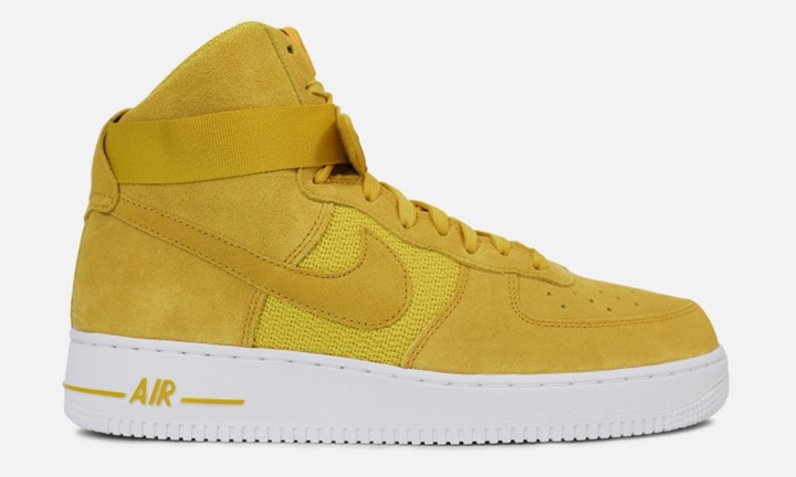 海外展開！ナイキ エア フォース 1 ハイ 07 エレベート “ユニバーシティー ゴールド” (NIKE AIR FORCE 1 HIGH 07 LV8 “University Gold”) [315121-700]