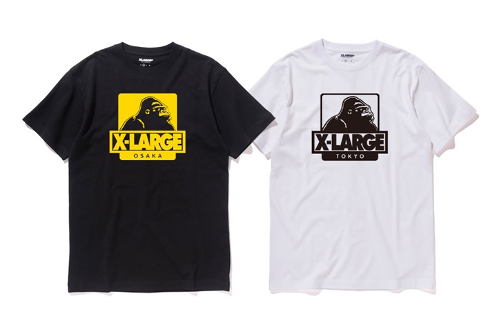 「TOKYO」や「OSAKA」などの都市名・地域名がプリントされたX-large CITY OG SERIES TEEがX-large、X-large/X-girl店舗限定カラーとしてリリース！ (エクストララージ)