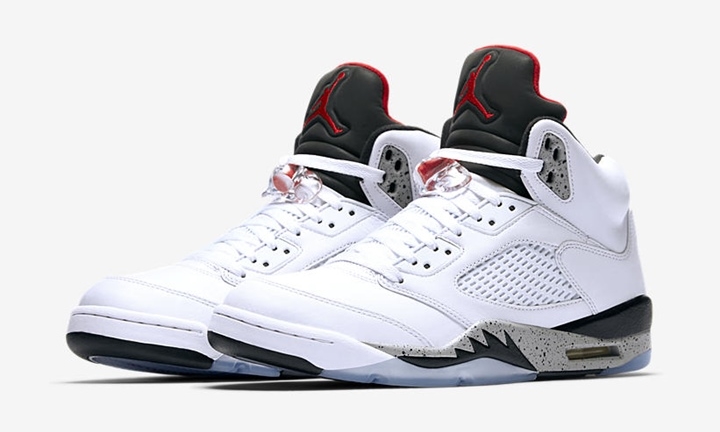 【オフィシャルイメージ】8/5発売予定！ナイキ エア ジョーダン 5 レトロ “ホワイト セメント” (NIKE AIR JORDAN V RETRO “White Cement